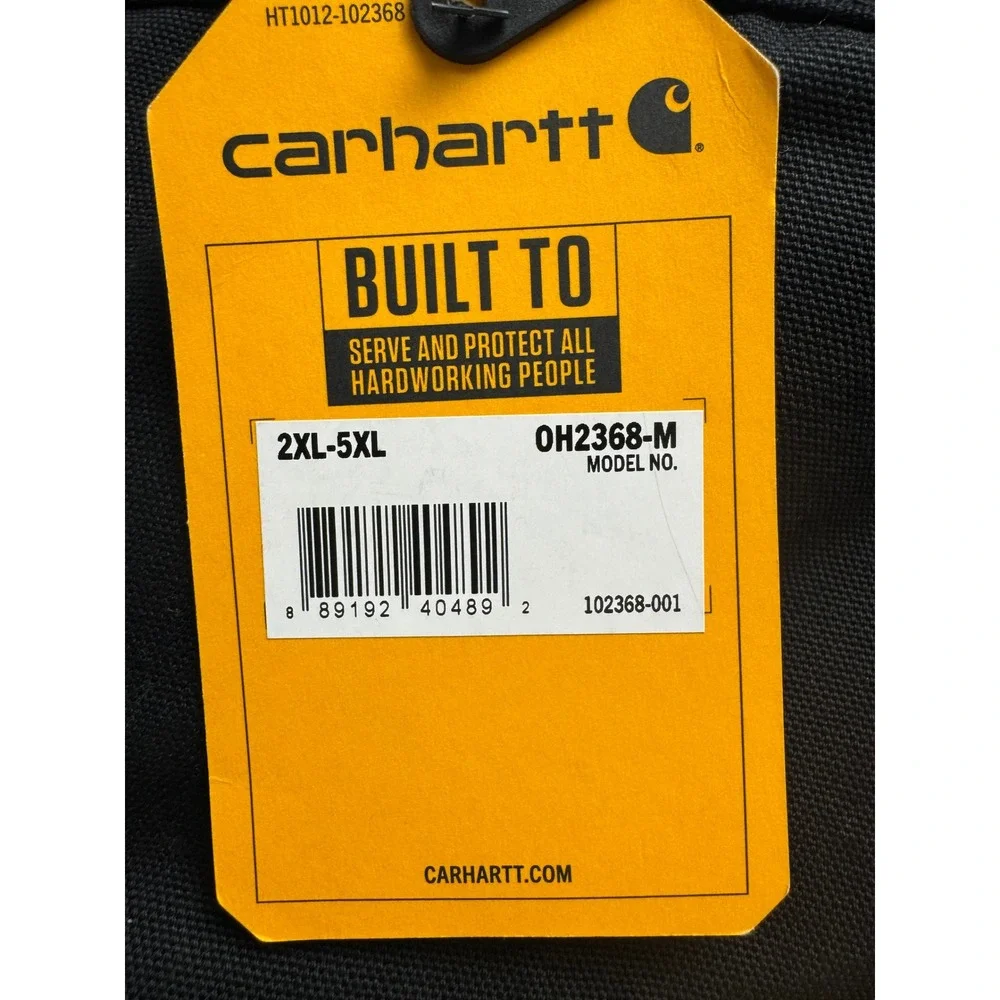Carhartt‎ Firm Duck Insulated Hood Black Arctic Weight 2XL-5XL NWT